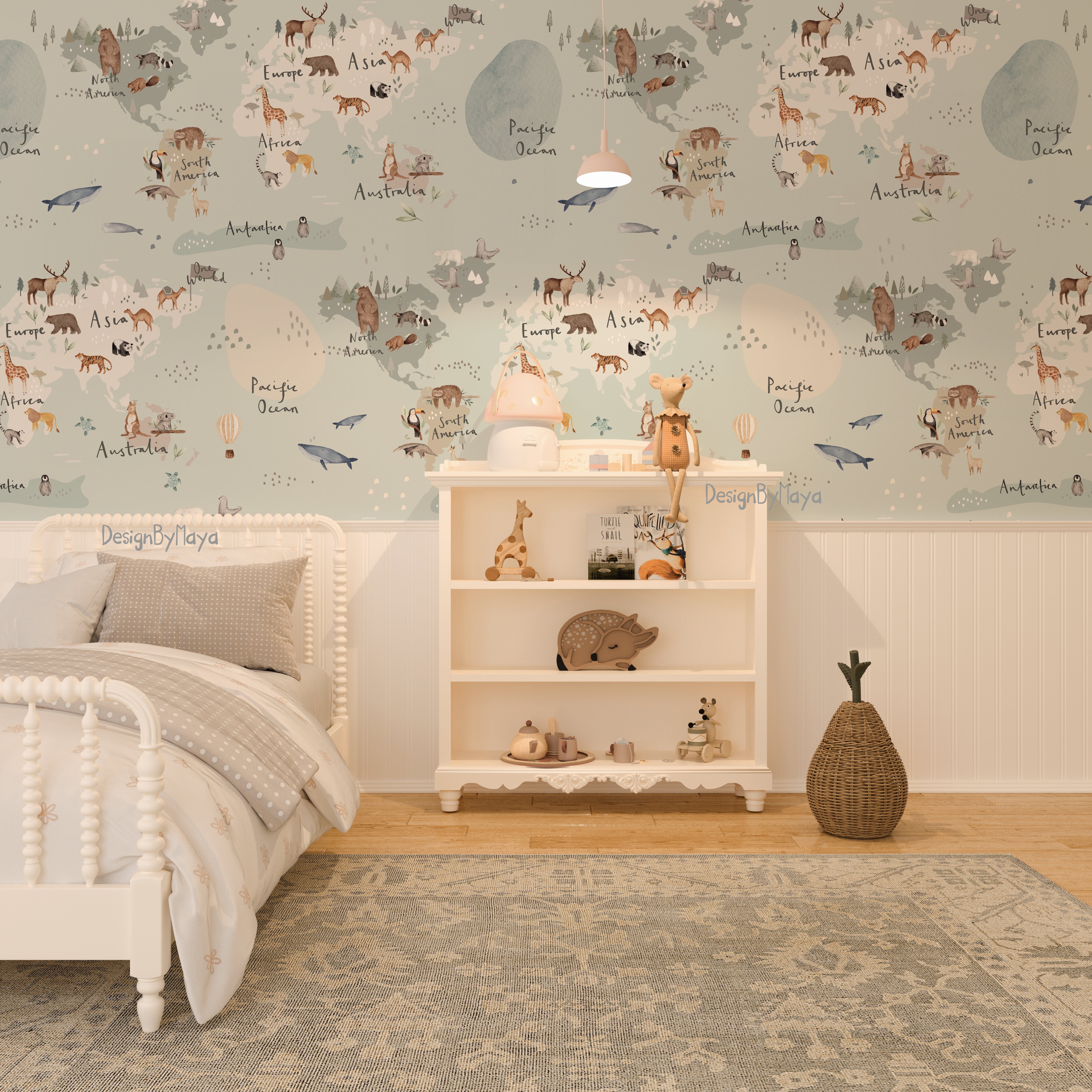 Alphabet Wallpaper - Nursery Wall Decor Wallpapers