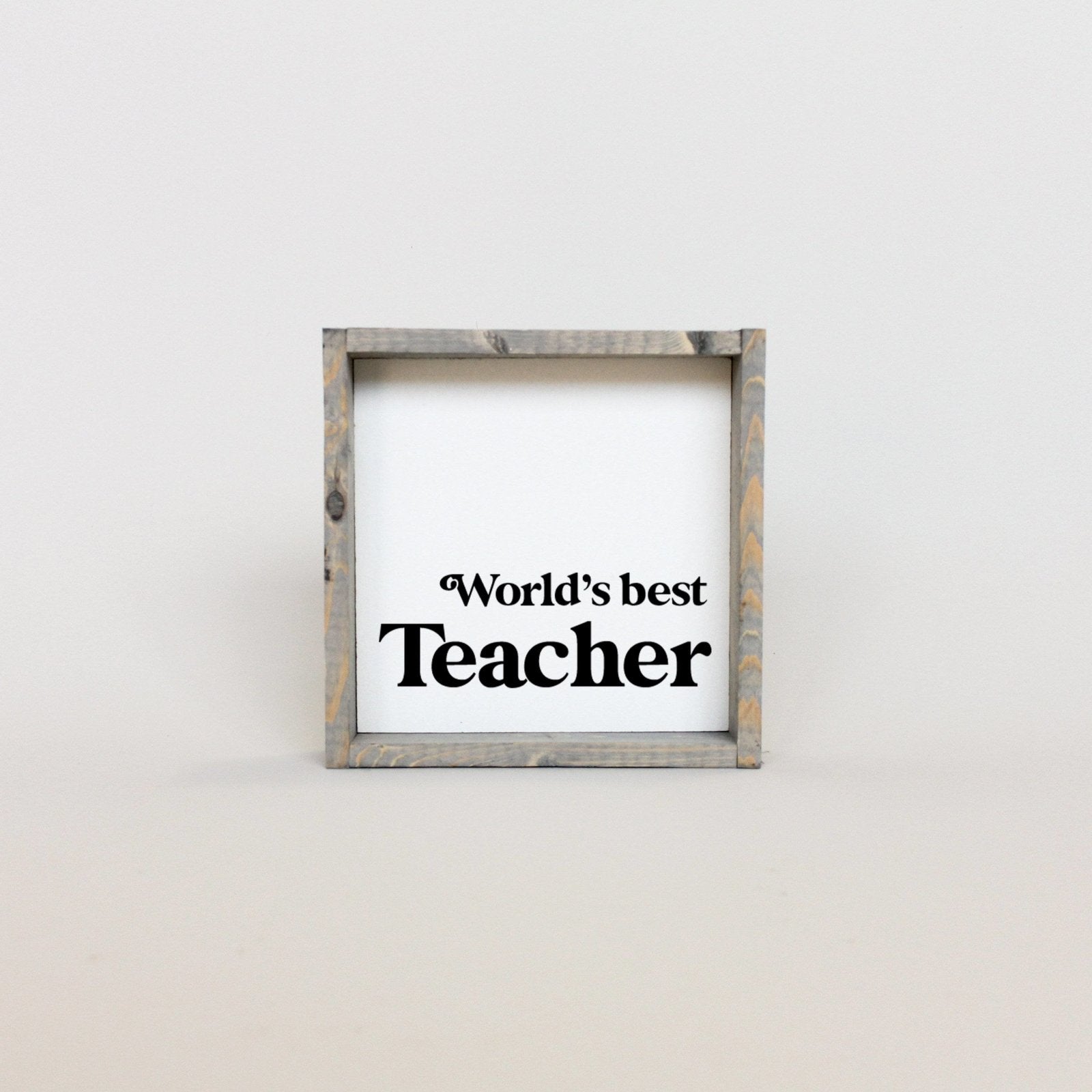 World's Best Teacher Wood Sign-3