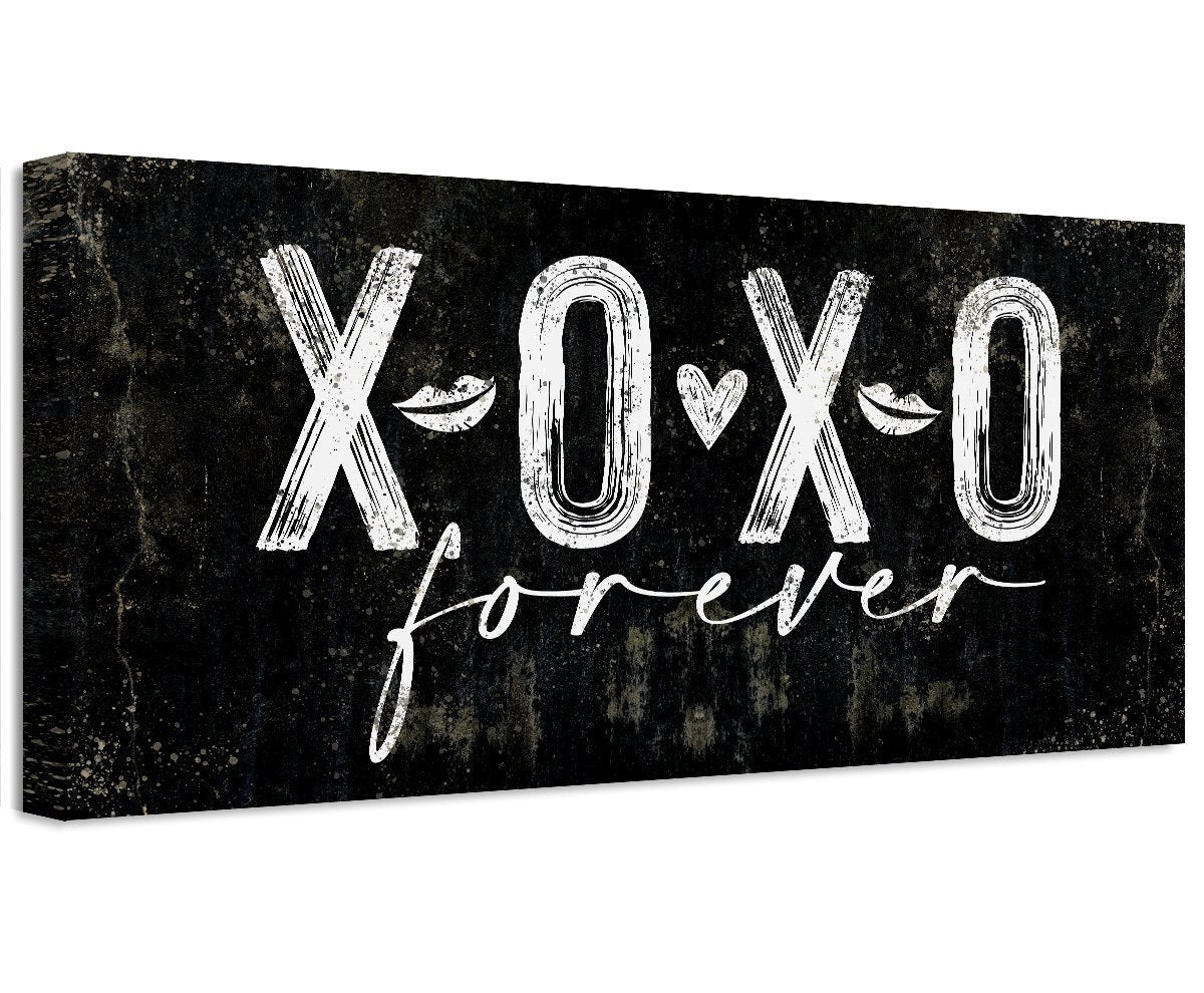 XOXO Hugs and Kisses - Canvas