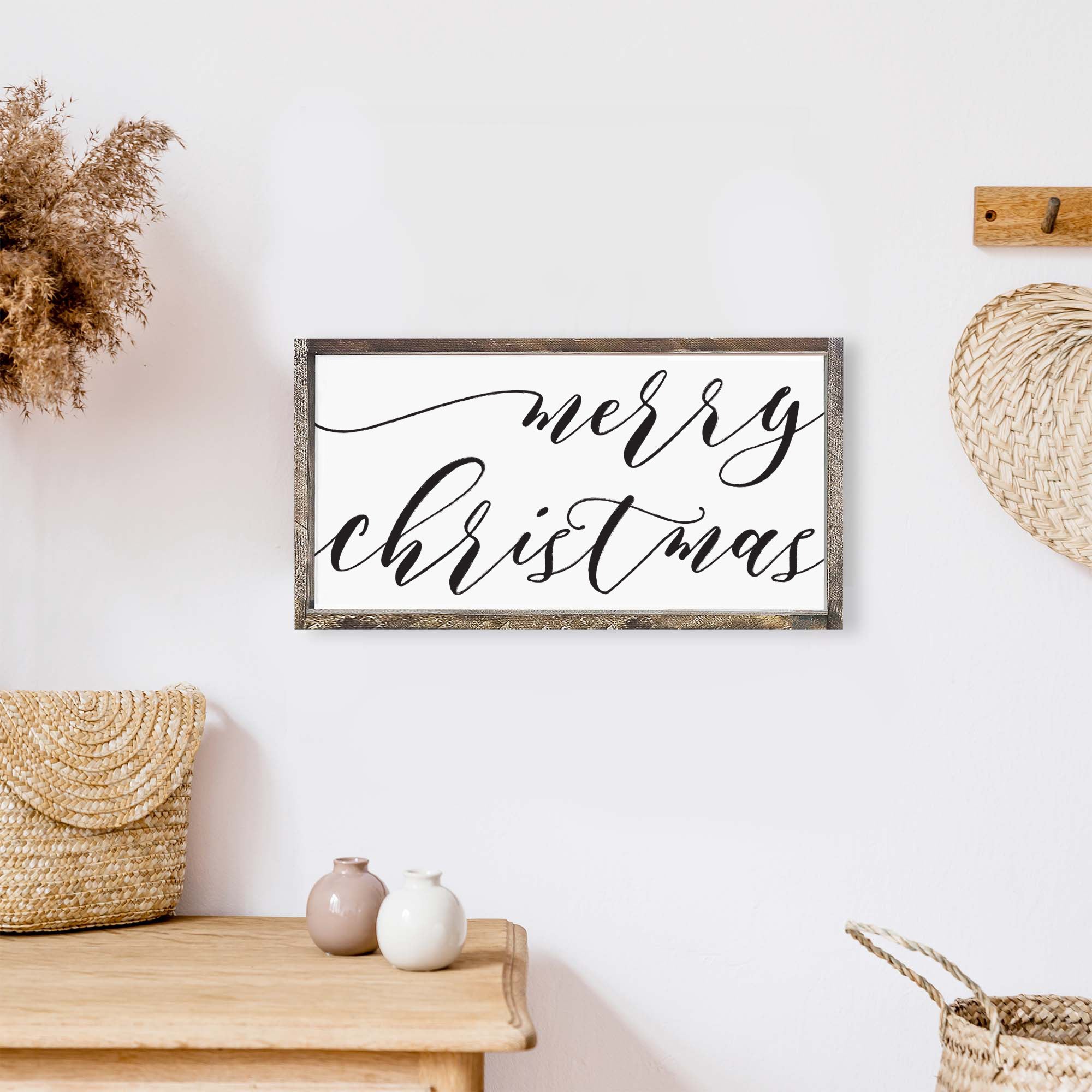 Merry Christmas Small Wood Sign-3