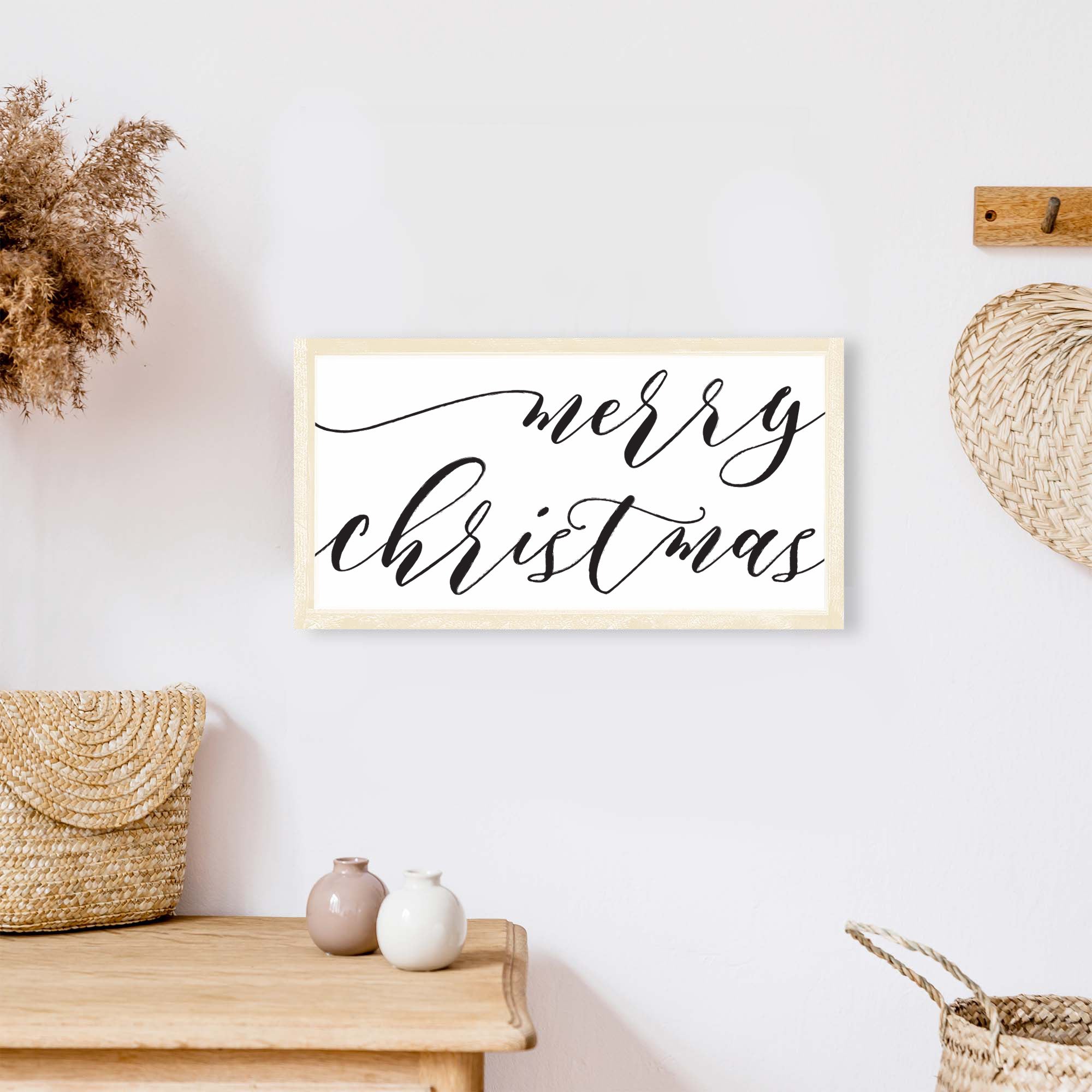 Merry Christmas Small Wood Sign-9