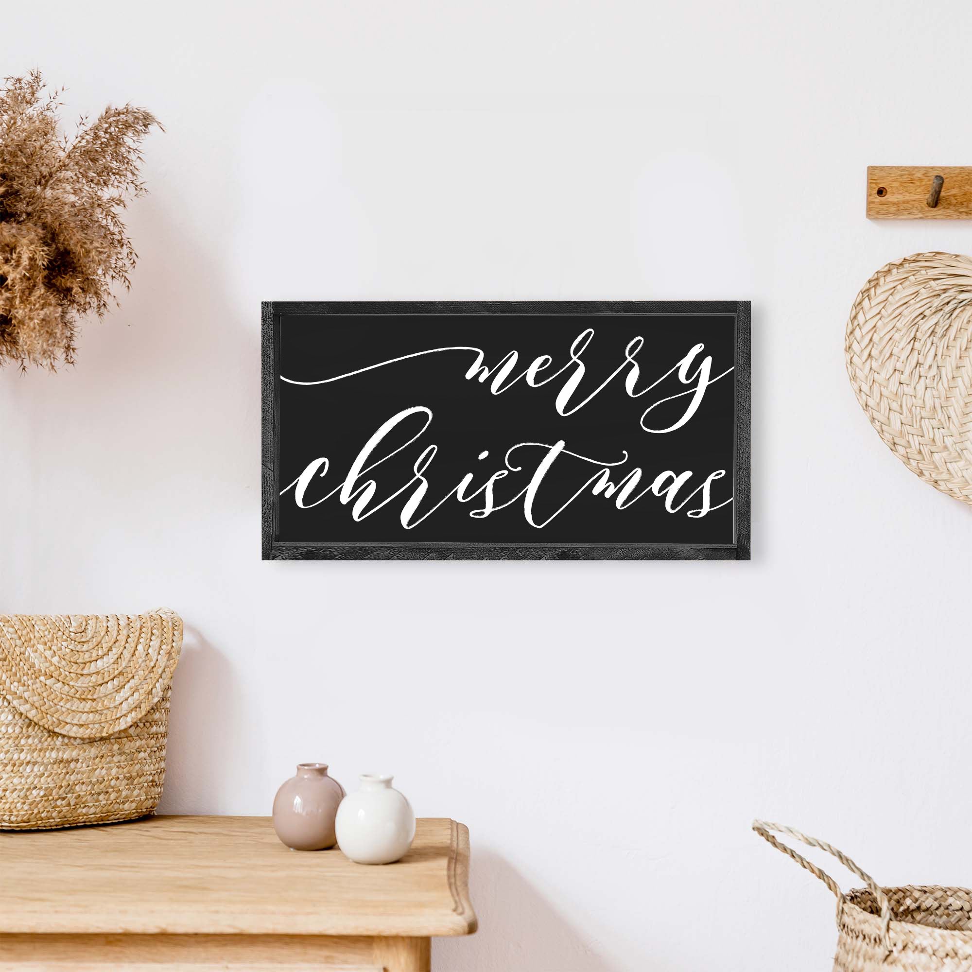 Merry Christmas Small Wood Sign-5