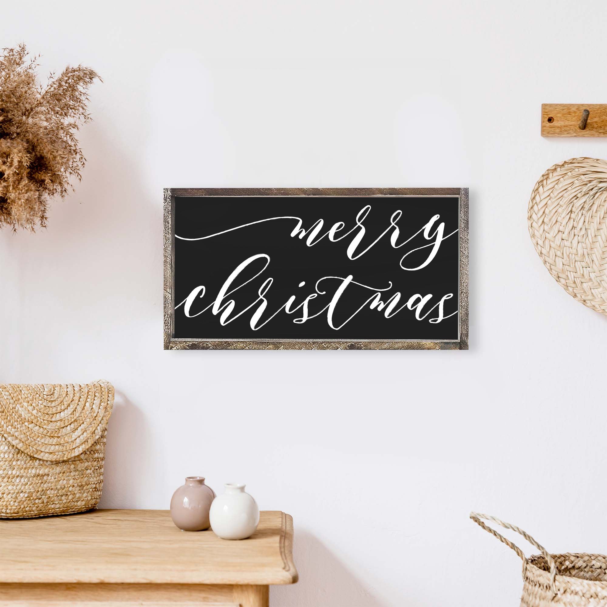 Merry Christmas Small Wood Sign-2