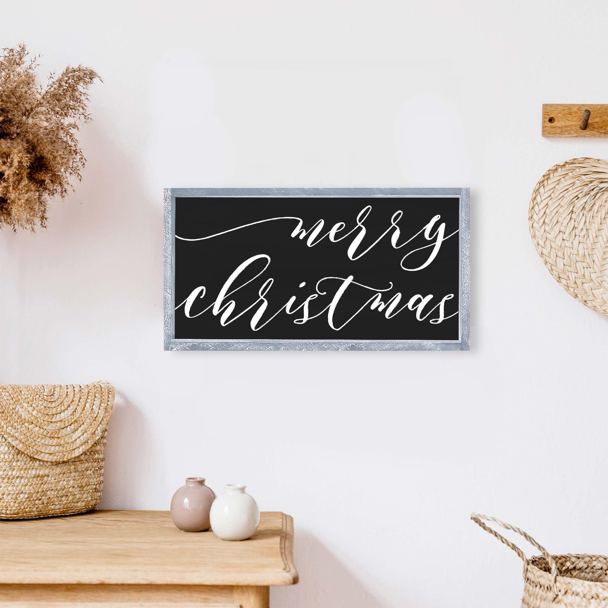 Merry Christmas Small Wood Sign-6