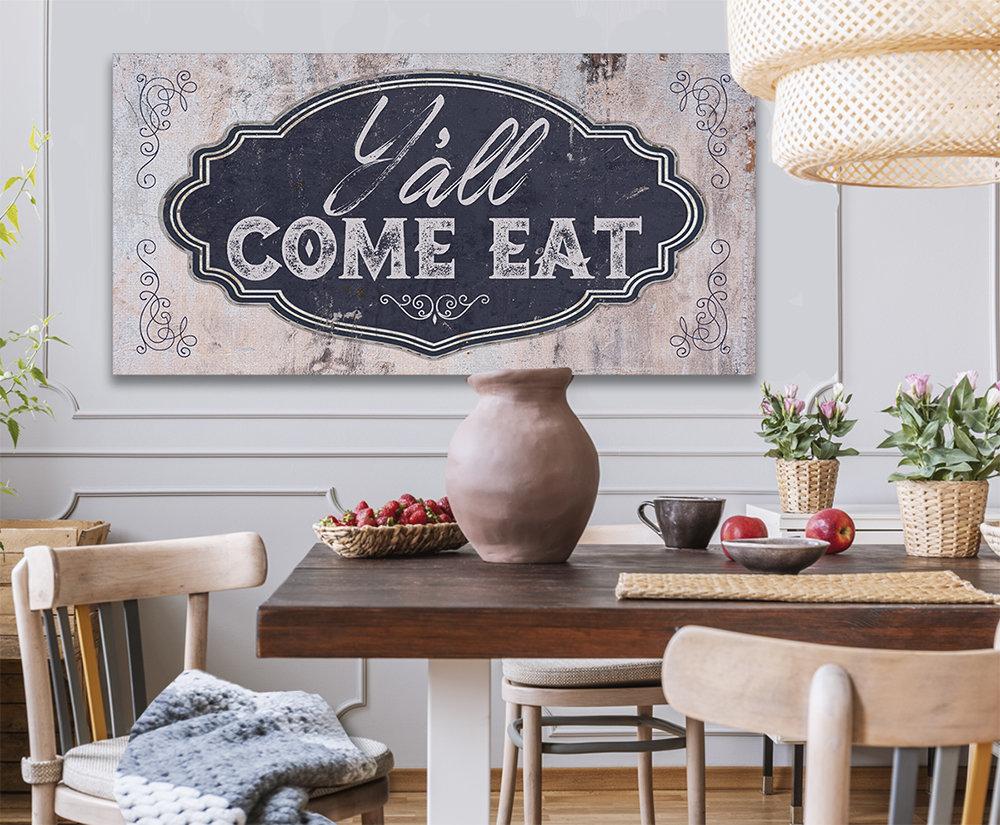 Y'all Come Eat - Canvas