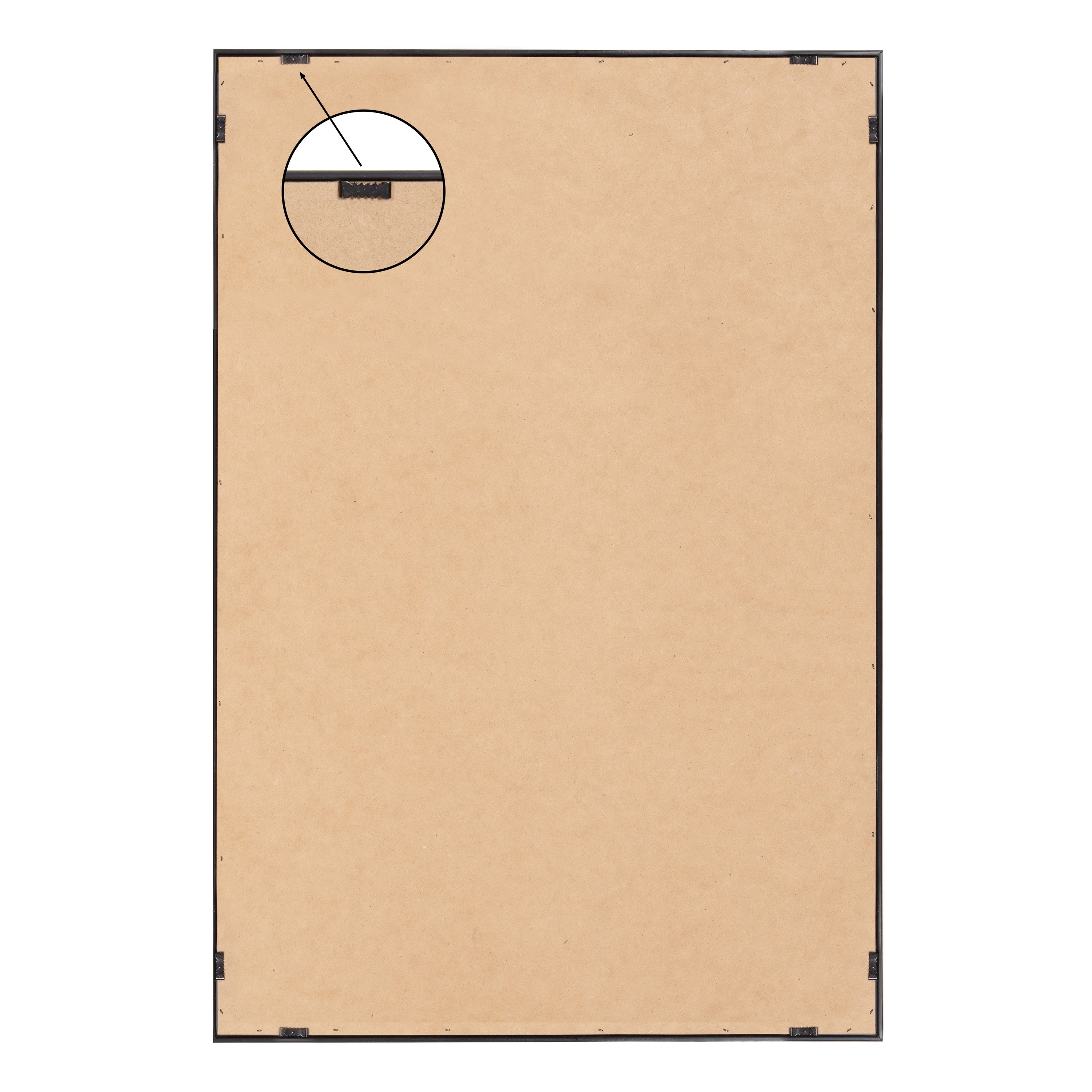 Sylvie Eye Catching Sleek Abstract 6 Black and Beige Framed Canvas by The Creative Bunch Studio