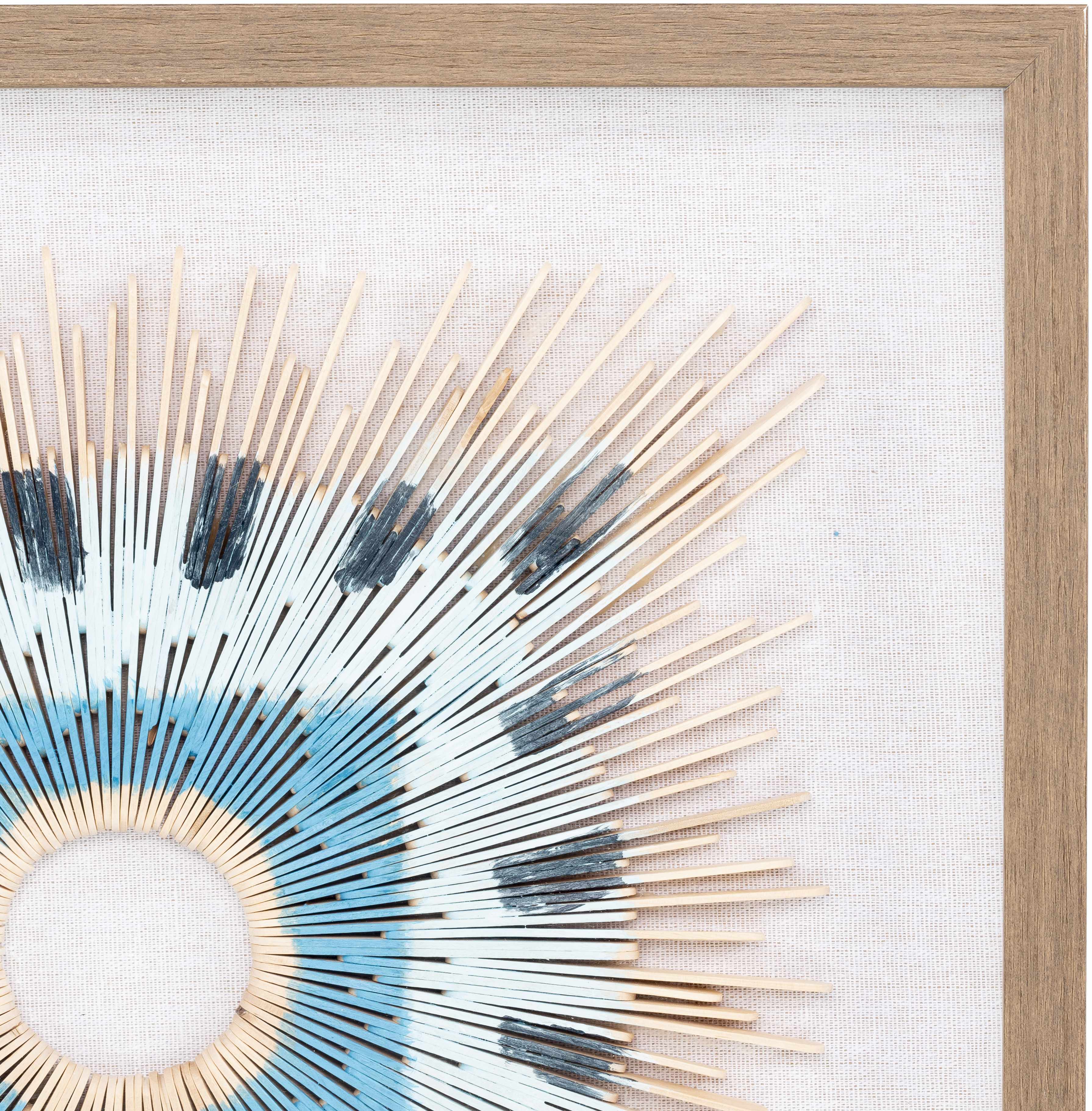 Yenice Natural Wood Geometric Wall Art Set Of Two-2