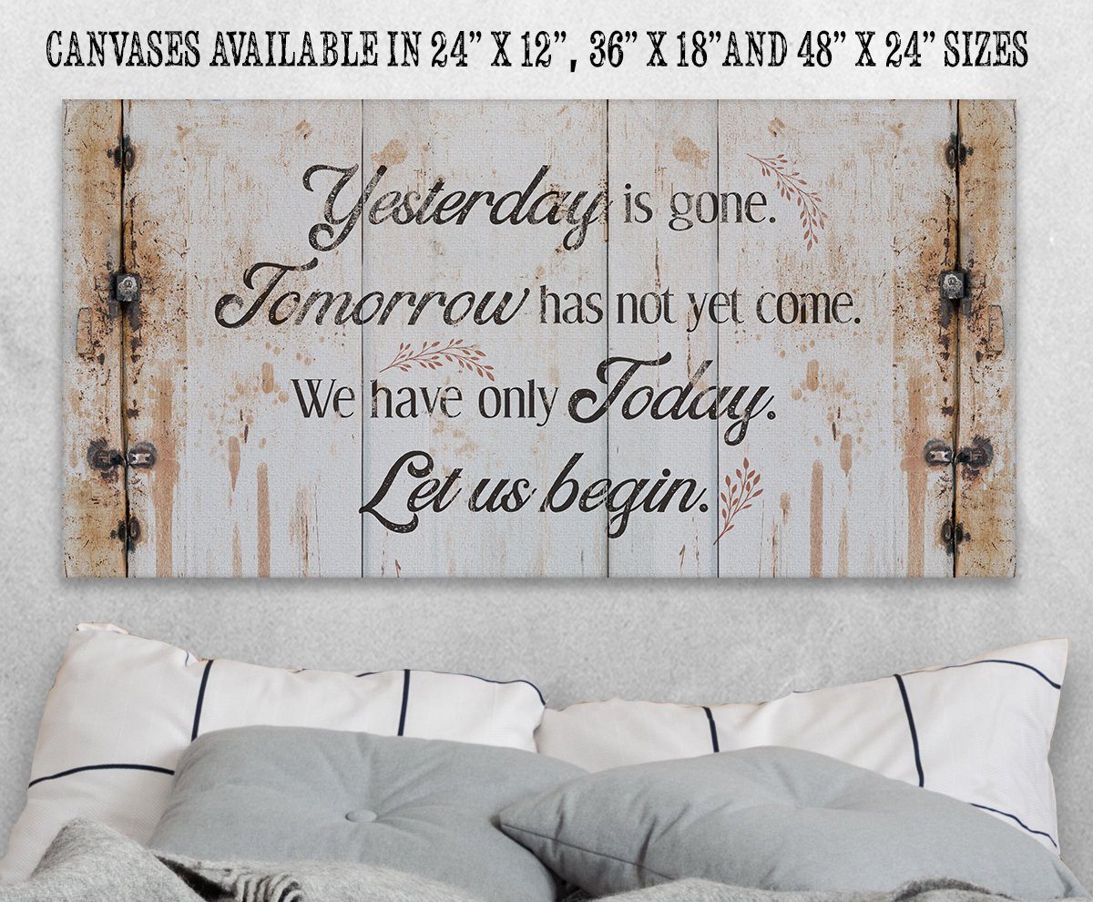 Yesterday Is Gone - Canvas