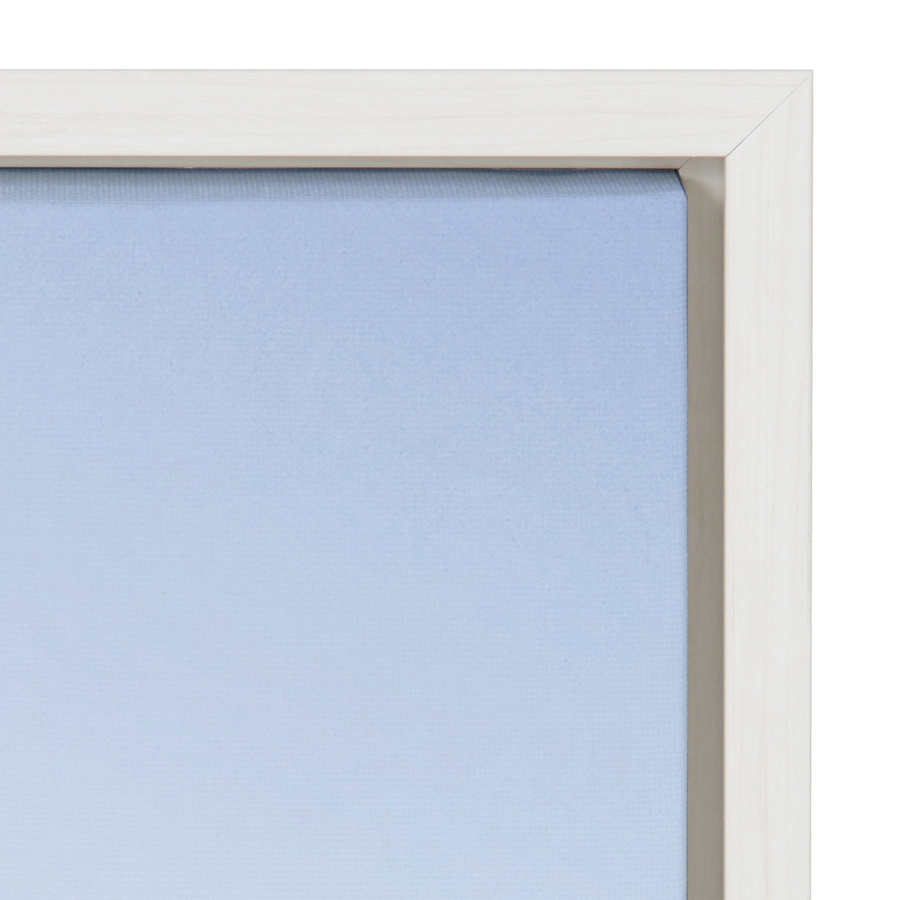 Sylvie Pale Blue Sea Framed Canvas by The Creative Bunch Studio