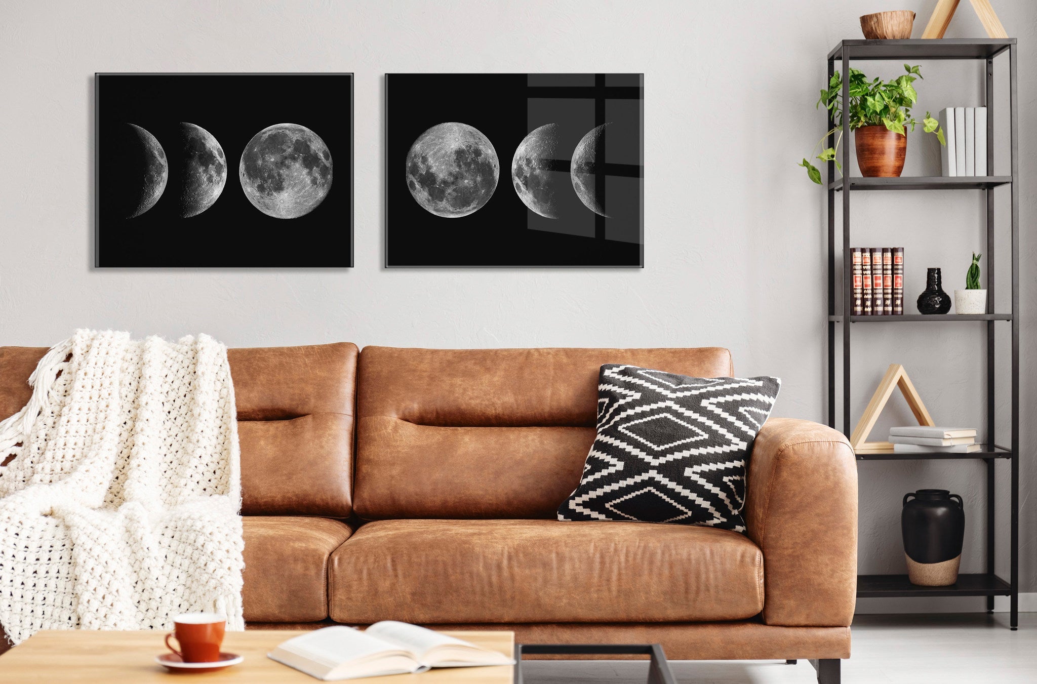 Mod Moon It’s Just a Phase Floating Acrylic Art by The Creative Bunch Studio