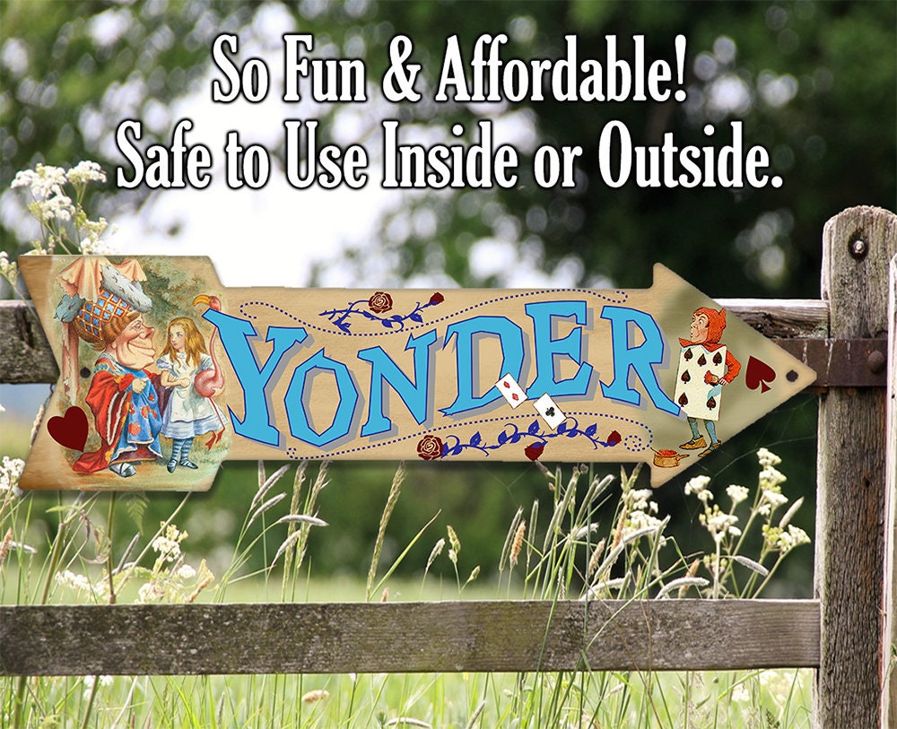 Yonder - Directional Arrow - Metal Sign