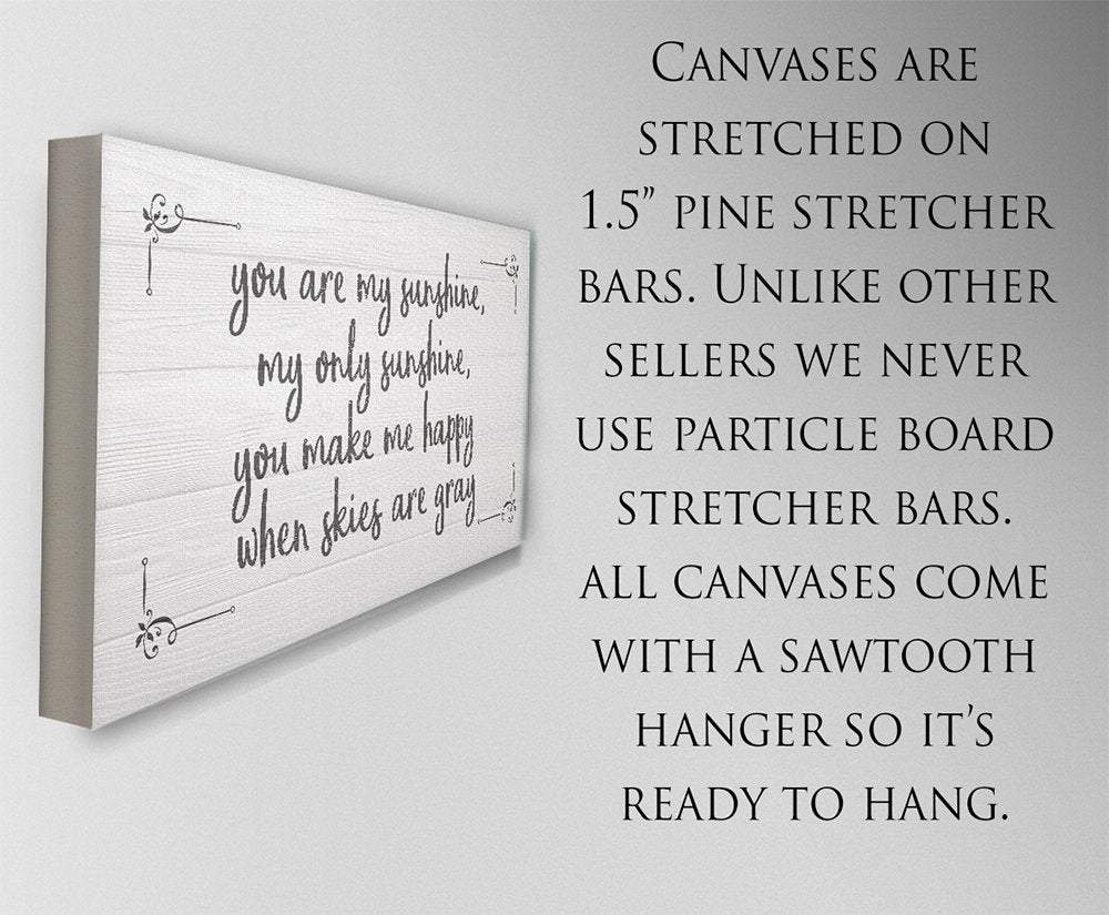You Are My Sunshine - Canvas