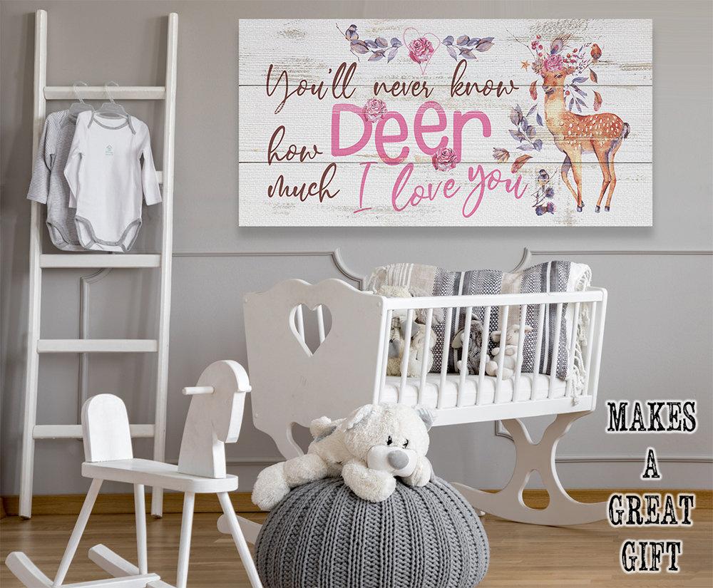 You'll Never Know Deer (Girl) - Canvas