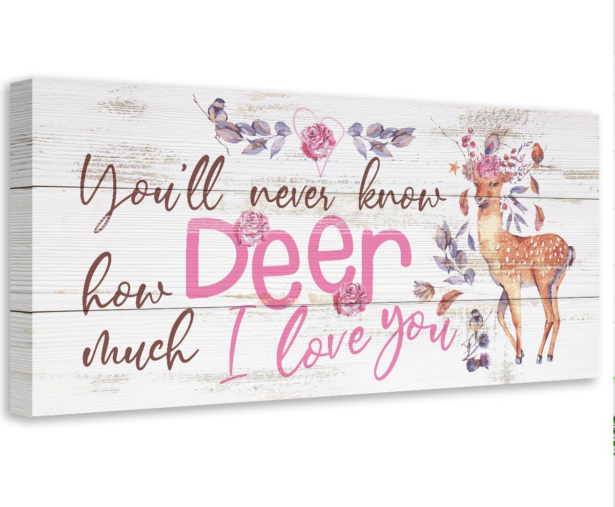 You'll Never Know Deer (Girl) - Canvas