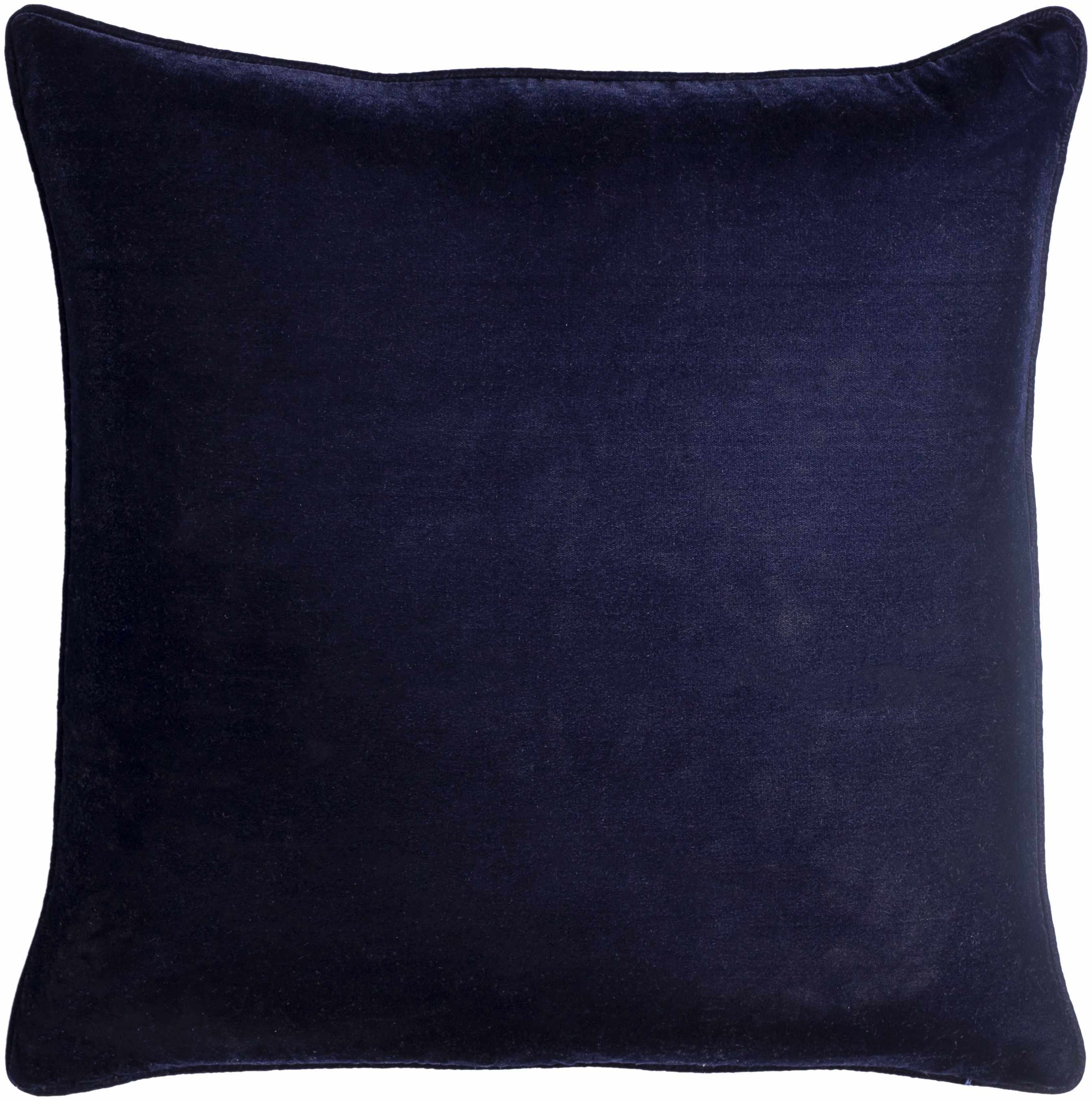 Zach Velvet Navy Throw Pillow - Clearance-2