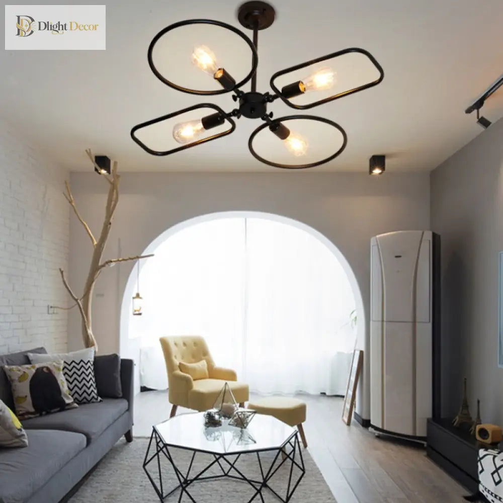 Zoey 4-Light Flush Mount Light | Modern Interior Lighting