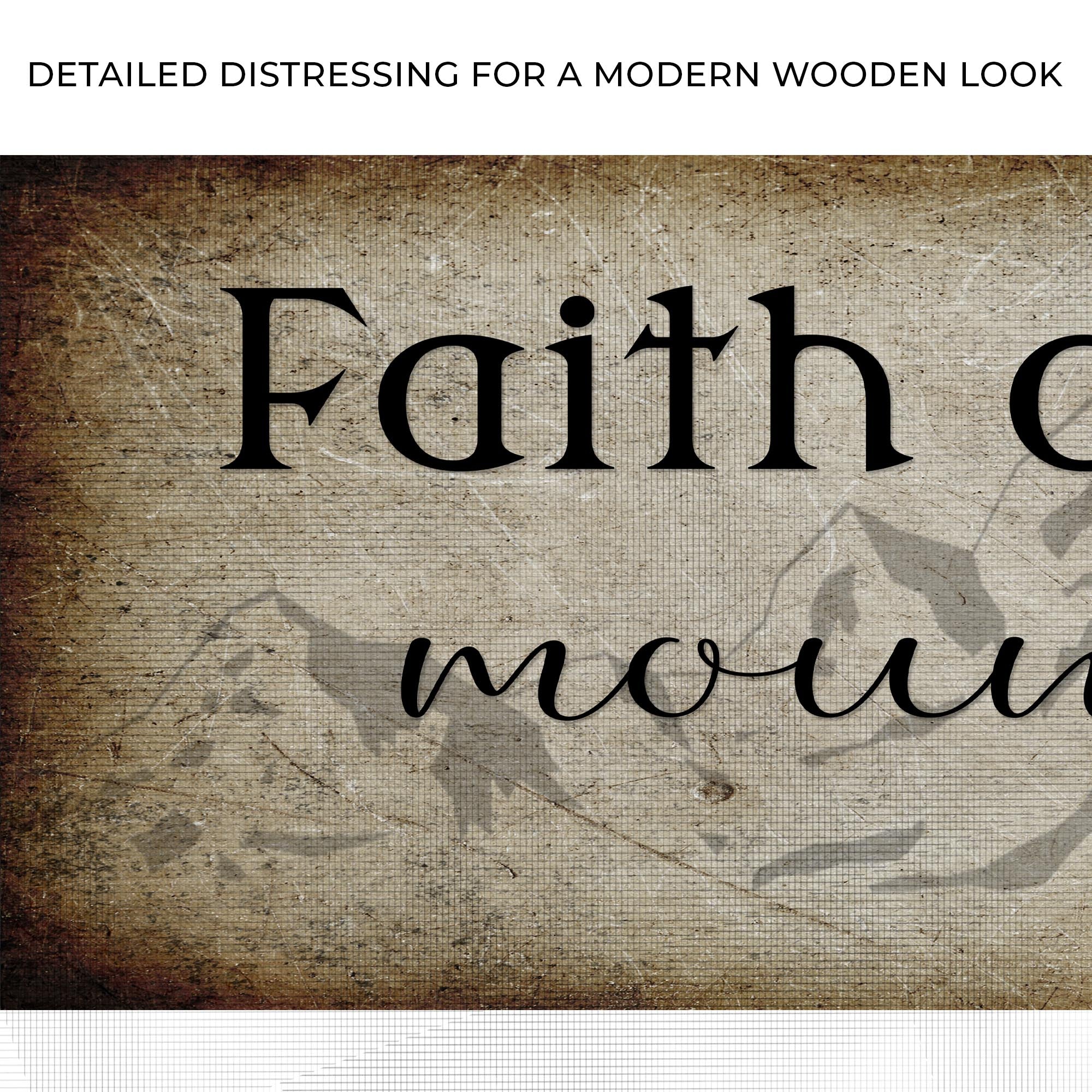 Matthew 17:20 - Faith Can Move Mountains Sign ll