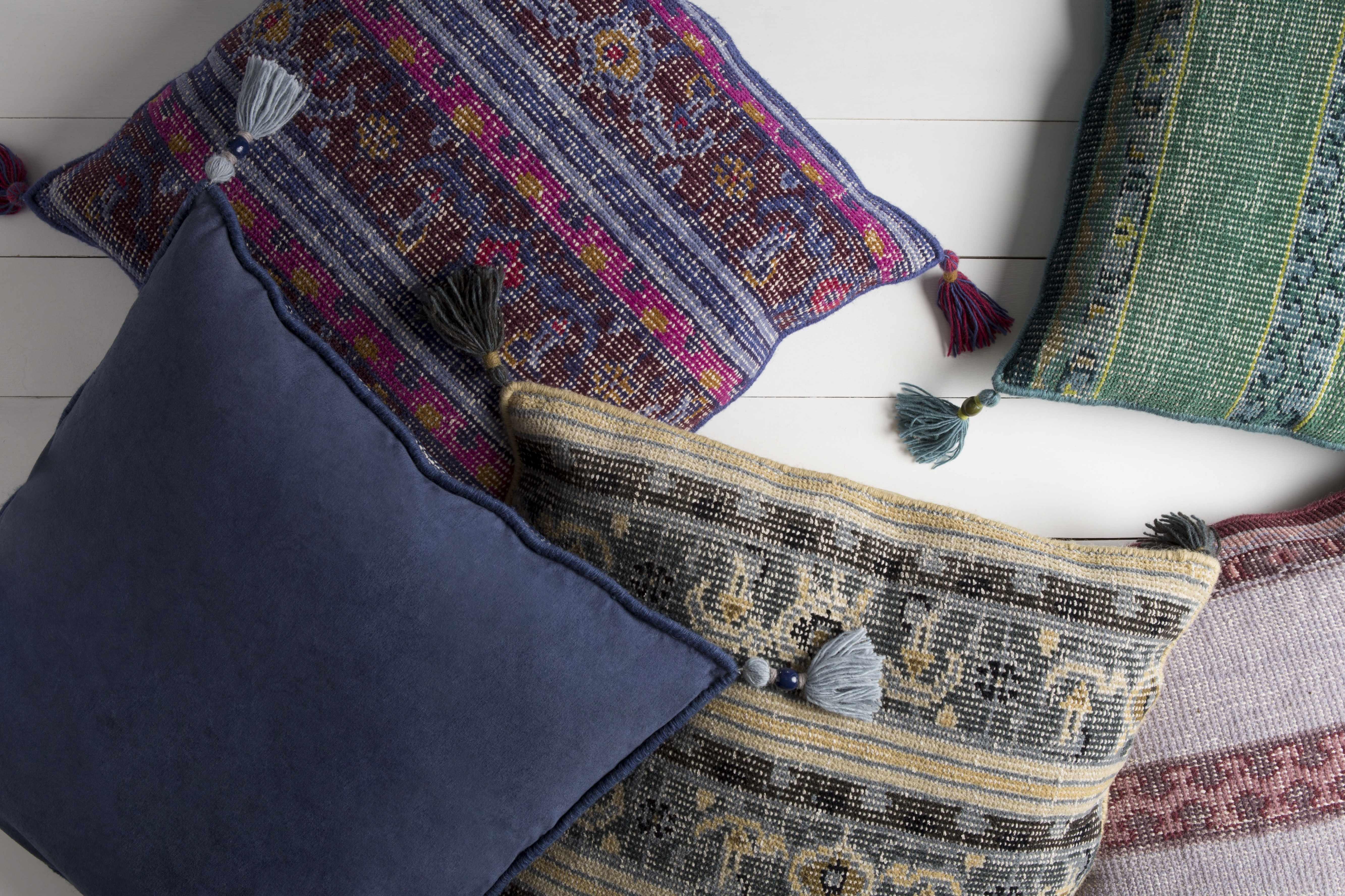 Longwarry Multicolor Tribal Tassel Floor Pillow - Clearance - PRHOMZ