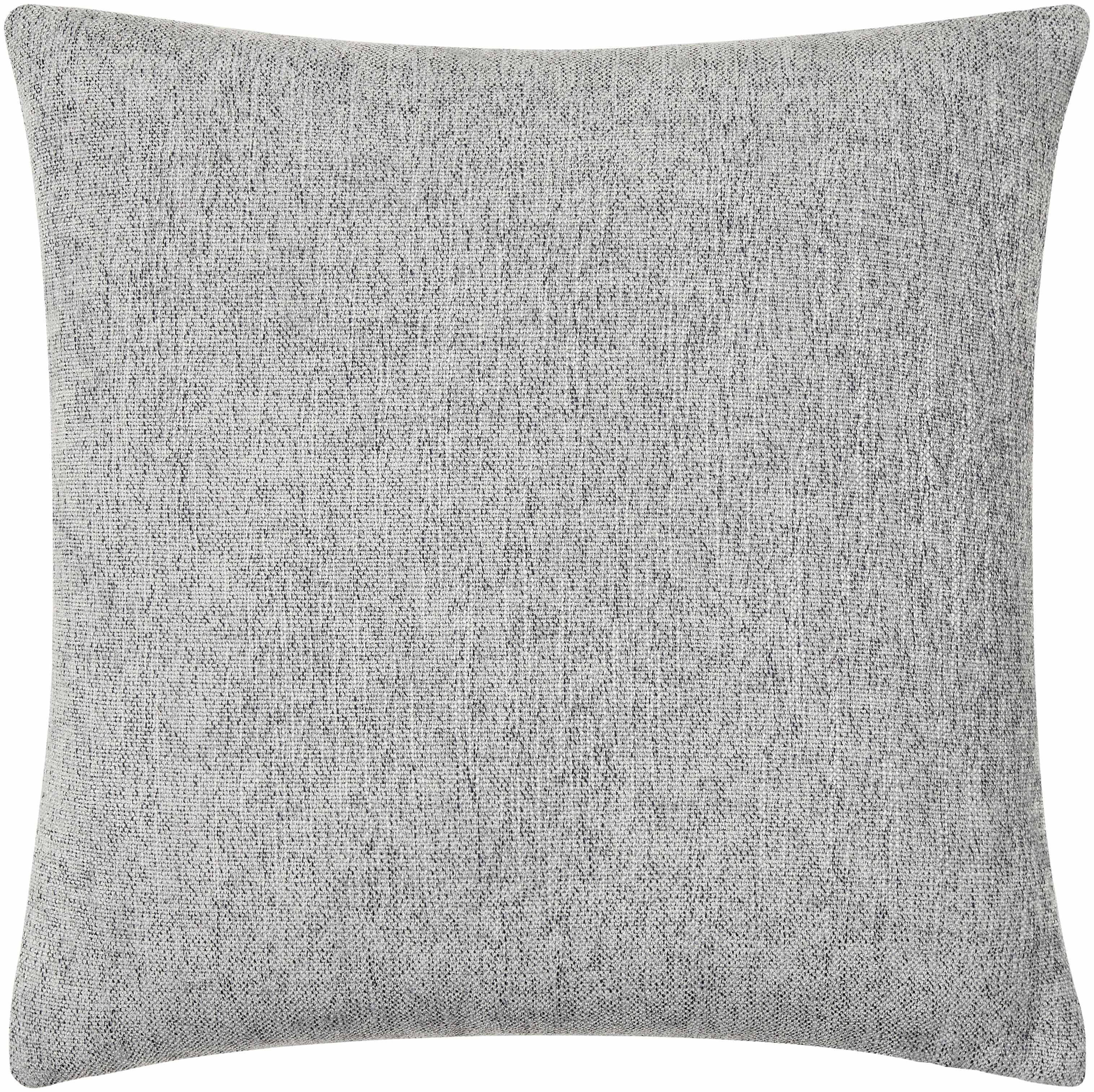 Zihna Gray Textured Throw Pillow-4