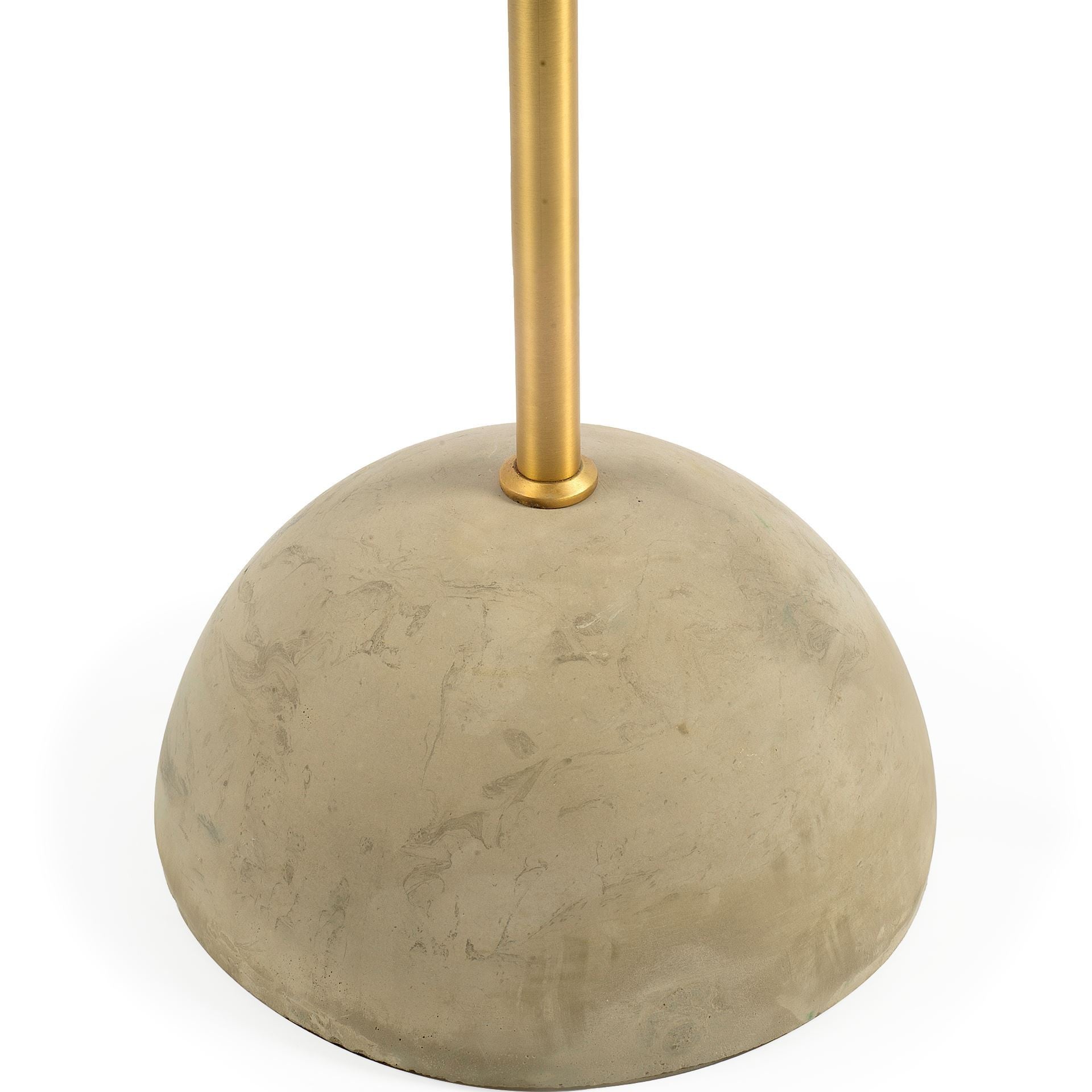 Antiqued Gold Black and Concrete Floor Lamp-3