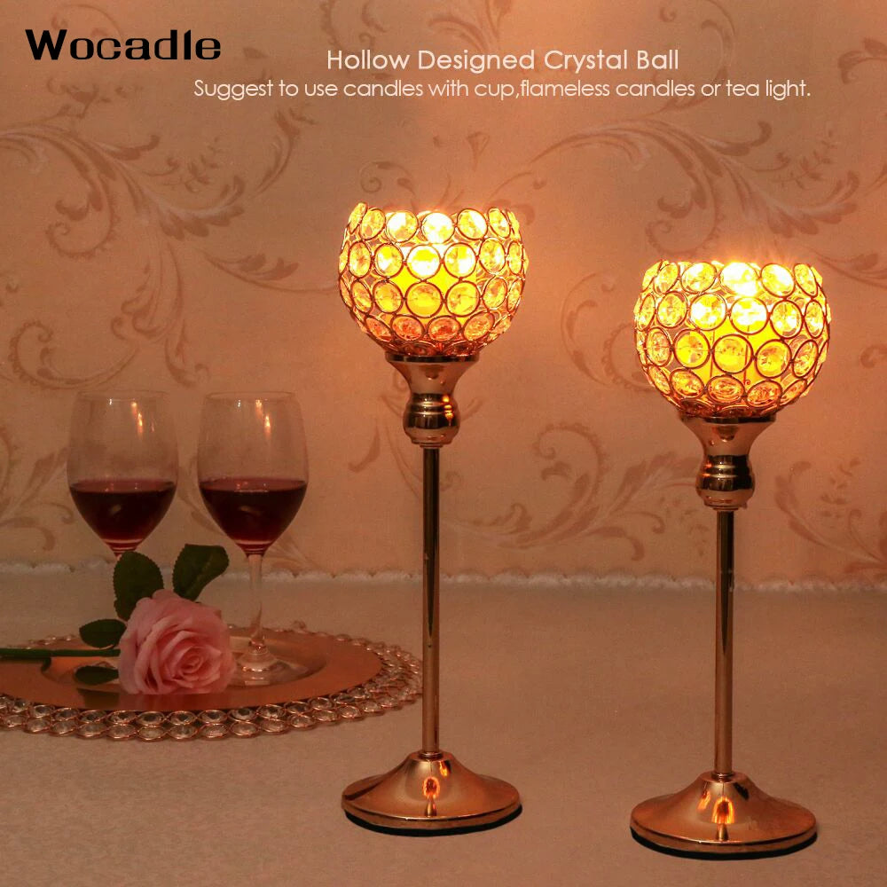 Crystal Tealight Candle Holders